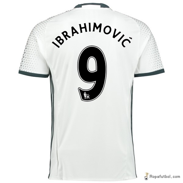 Camiseta Manchester United Replica Tercera Ropa Ibrahimovic 2016/17 Blanco
